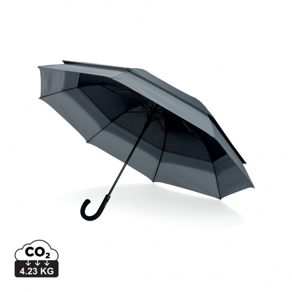 Swiss Peak AWARE™ 23` bis 27` erweiterbarer Regenschirm, schwarz