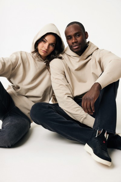 IQONIQ Yoho Relax-Hoodie aus recycelter Baumwolle, desert XS