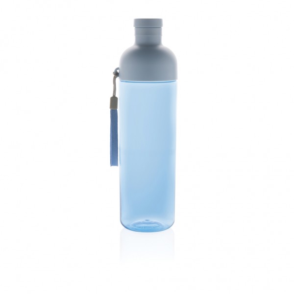 Impact auslaufsichere Wasserflasche aus RCS recyc. PET 600ml, blau