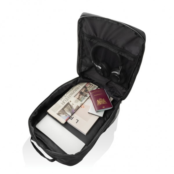 Swiss Peak Aware™ RPET Essential 15.6` Laptop-Rucksack, schwarz