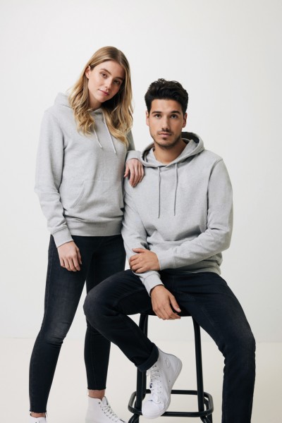 IQONIQ Torres ungefärbter Hoodie aus recycelter Baumwolle, heather grey S