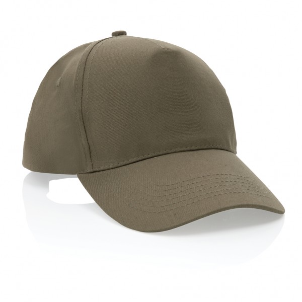 Impact 5 Panel Kappe aus 190gr rCotton mit AWARE™ Tracer, grün