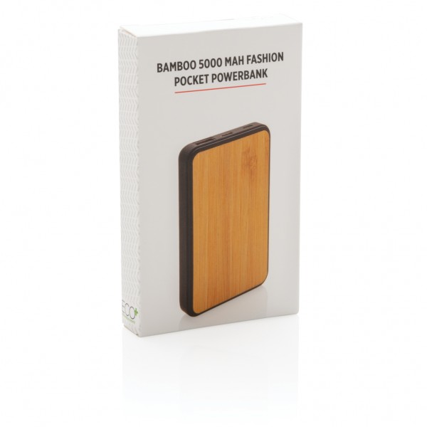 Bambus 5.000 mAh Fashion Pocket Powerbank