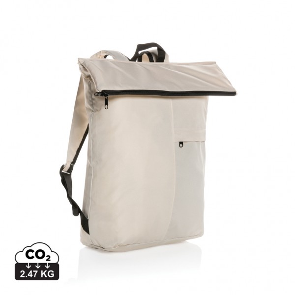 Dillon AWARE™ RPET faltbarer Lightweight-Rucksack, off white
