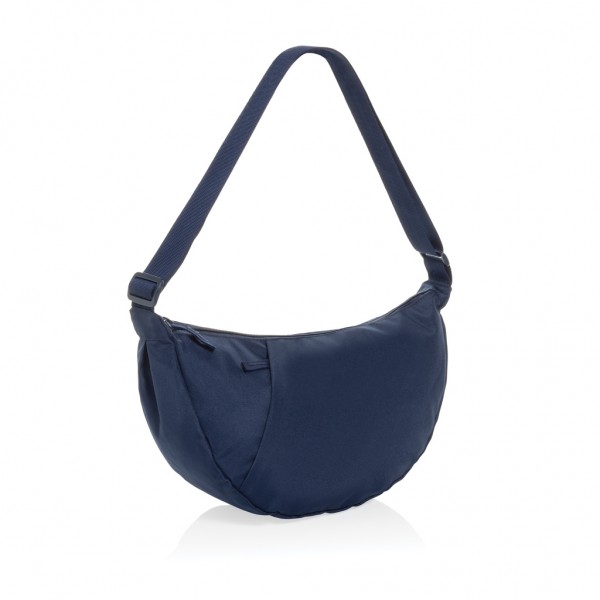 Crescent XL AWARE™ RPET Half-Moon Sling Tasche, navy blau