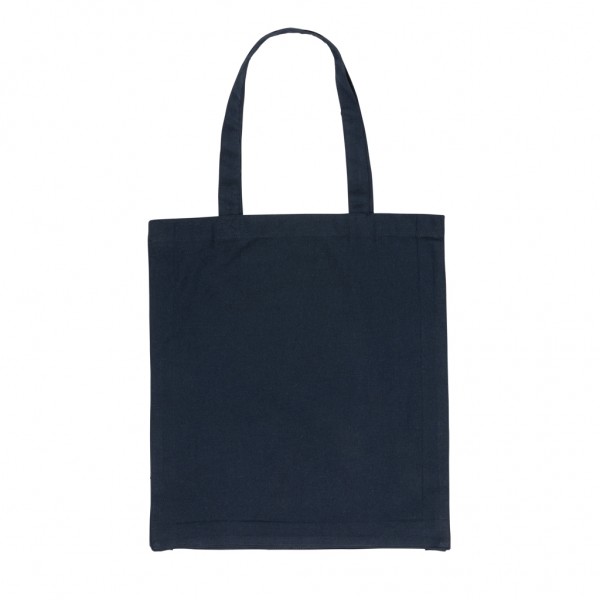 Impact AWARE™ recycelte Baumwolltasche 145gr mit Boden, navy blau