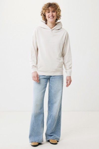 IQONIQ Yengo Hoodie mit Seitentaschen aus rec. Baumwolle, ivory white XL