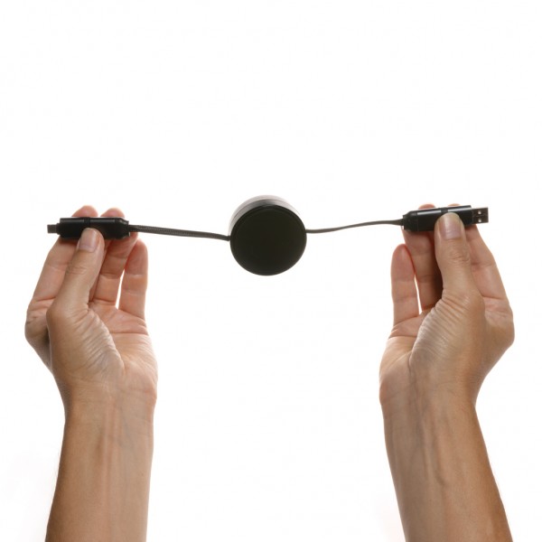 Terra aufrollbares 6-in-1 60W-Kabel aus RCS recyc. Aluminium, grau