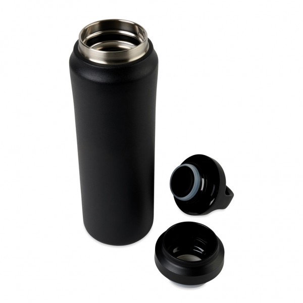 Aviana™ Rowan RCS recycelte Wasserflasche 470ml, schwarz