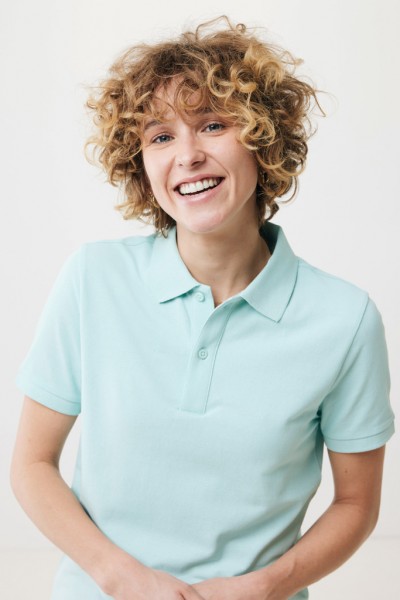 IQONIQ Yosemite Piqué-Poloshirt aus recycelter Baumwolle, crushed mint L