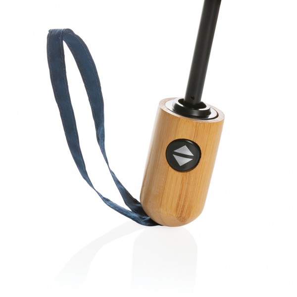 21` Impact AWARE™ RPET 190T Bambus-Schirm autom. open/close, navy blau