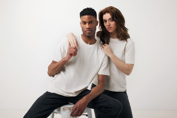 IQONIQ Teide T-Shirt aus recycelter Baumwolle, ivory white XXS