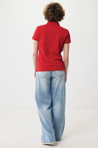 IQONIQ Yosemite Damen Piqué-Poloshirt aus rec. Baumwolle, rot XXS