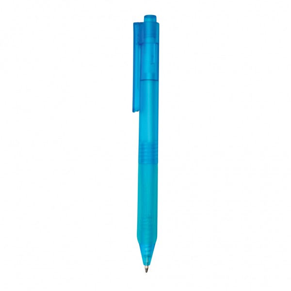 X9 Stift gefrostet mit Silikongriff, blau