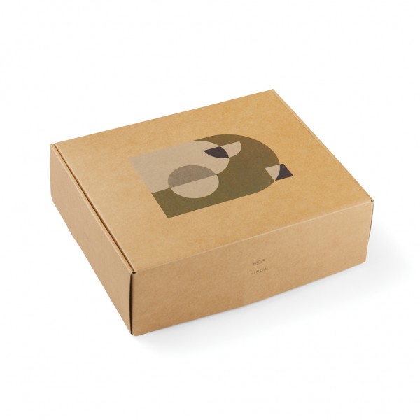 VINGA Branson Decke aus GRS recyceltem PET, grau