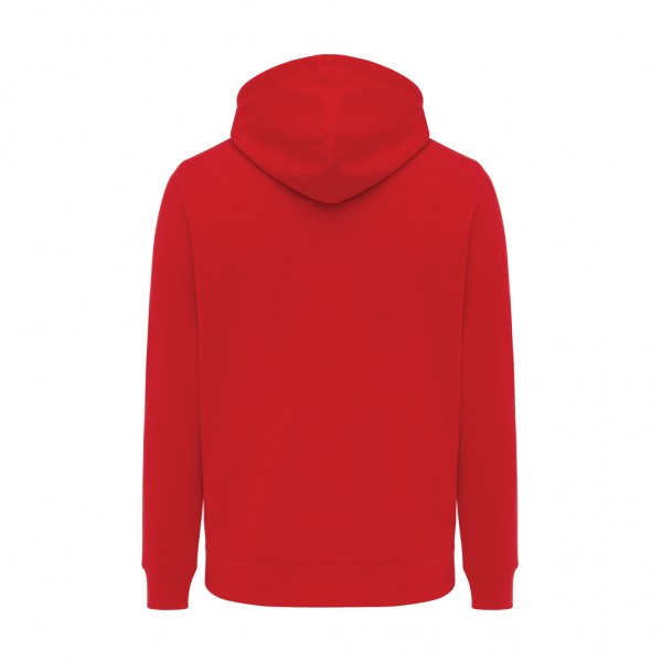 IQONIQ Rila Lightweight Hoodie aus recycelter Baumwolle, rot XXXL