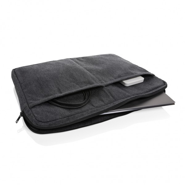Laluka AWARE™ 15,6` Laptoptasche aus recycelter Baumwolle, anthrazit