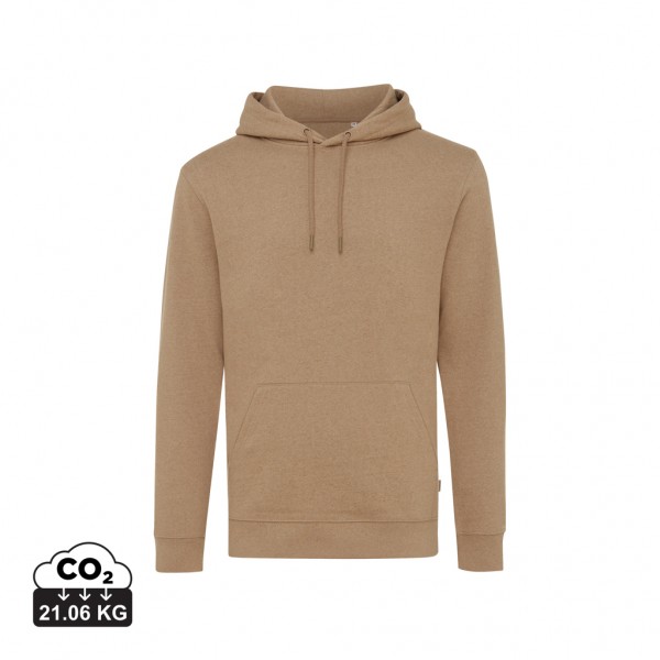 IQONIQ Torres ungefärbter Hoodie aus recycelter Baumwolle, heather brown XXXL