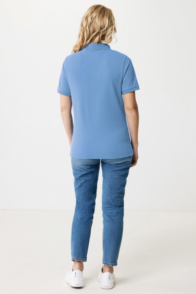 IQONIQ Yosemite Piqué-Poloshirt aus recycelter Baumwolle, moon blue XL