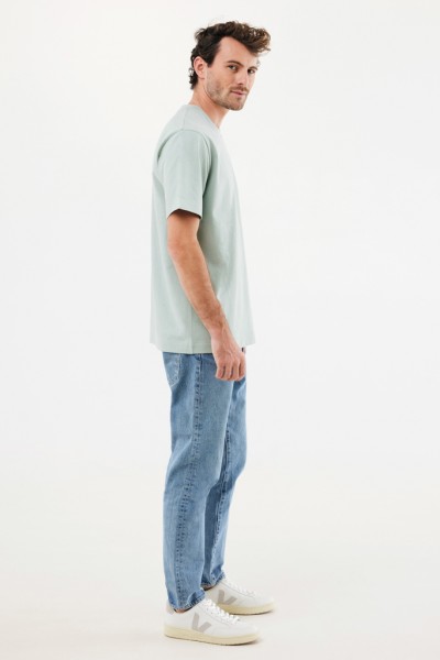 IQONIQ Nikko Heavyweight T-Shirt aus recycelter Baumwolle, Iceberg green XS