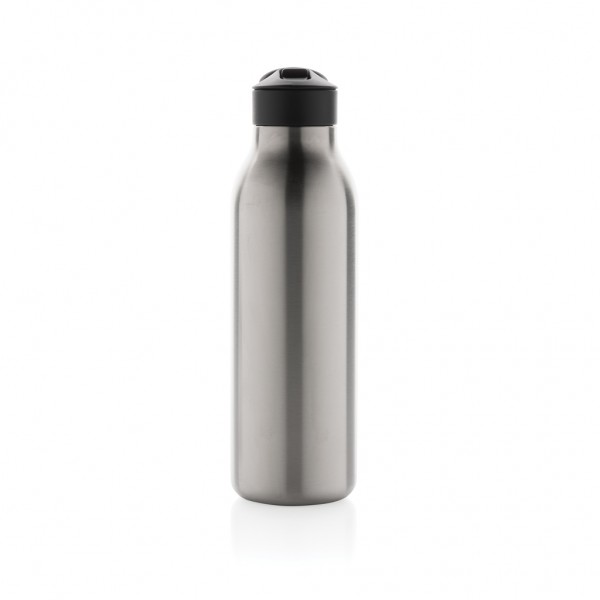 Avira Ara RCS Re-Steel Fliptop Wasserflasche 500ml, silber