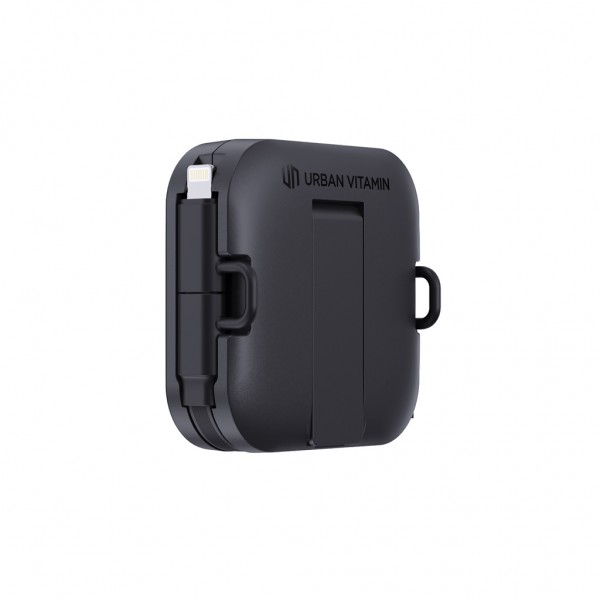 Urban Vitamin San Jose 100W-Halter mit einziehbarem Kabel, schwarz