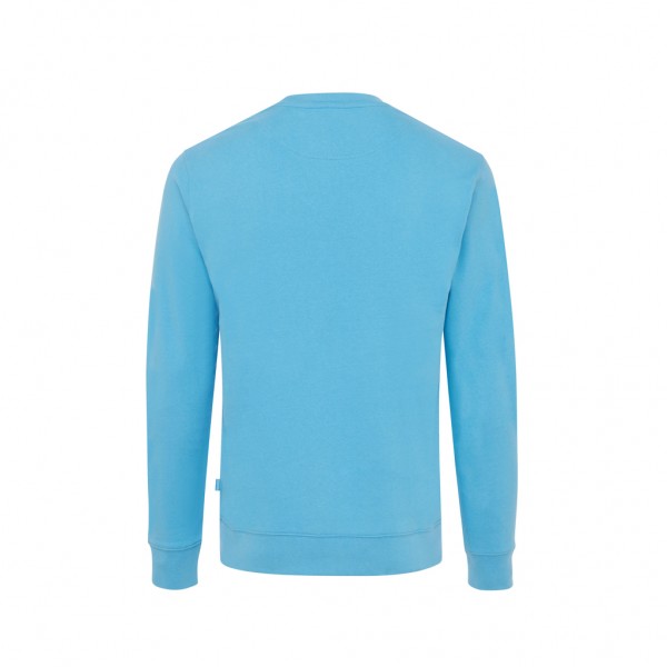 IQONIQ Zion Rundhals-Sweater aus recycelter Baumwolle, tranquil blue L