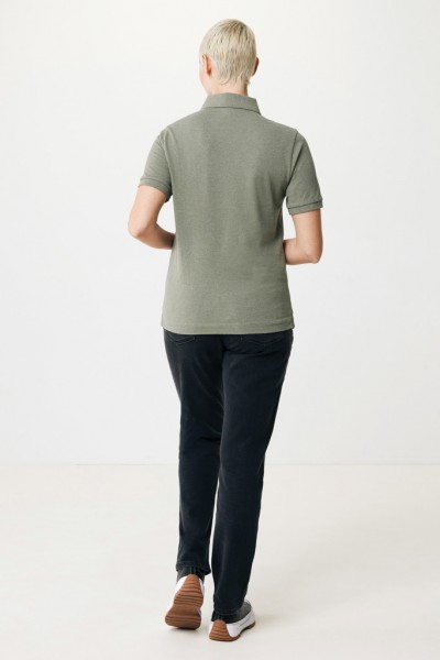 IQONIQ Yosemite Piqué-Poloshirt aus recycelter Baumwolle, heather green S