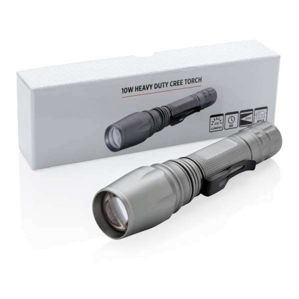 10W Cree Taschenlampe, grau