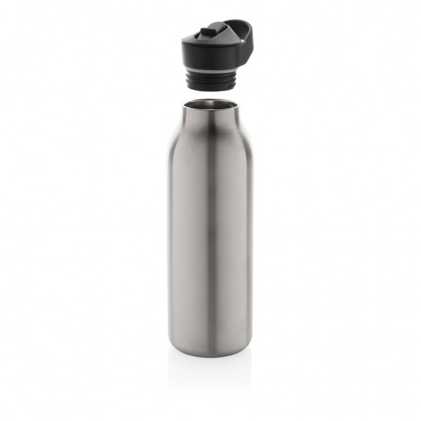 Avira Ara RCS Re-Steel Fliptop Wasserflasche 500ml, silber