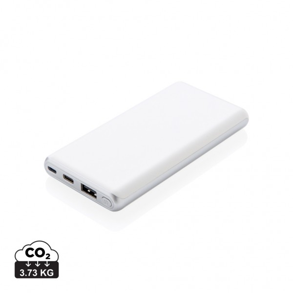 Ultraschnelle 10.000 mAh Powerbank mit PD, weiß