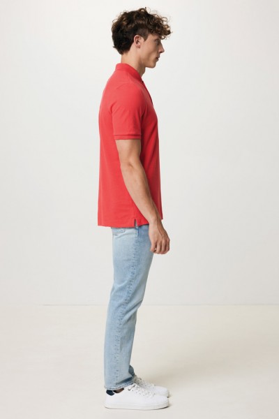 IQONIQ Yosemite Piqué-Poloshirt aus recycelter Baumwolle, luscious red M
