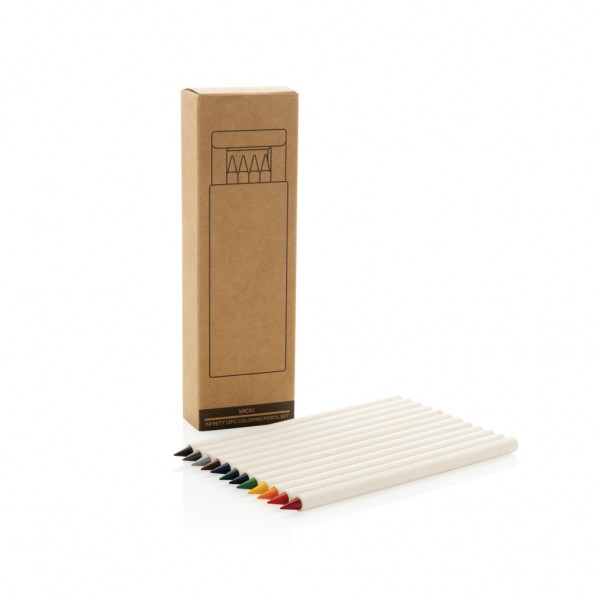 Micki GRS 12-tlg. Infinity-Buntstifteset, weiß