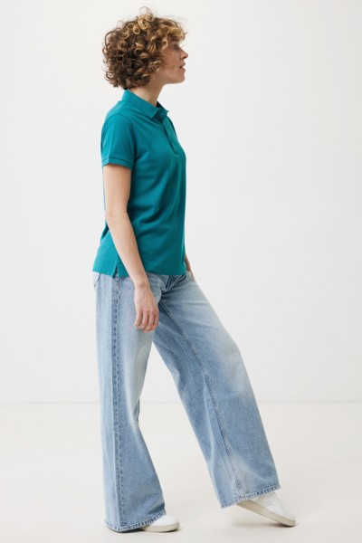 IQONIQ Yosemite Damen Piqué-Poloshirt aus rec. Baumwolle, verdigris XXS