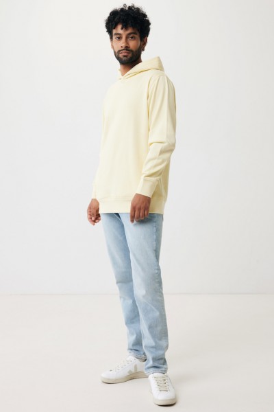 IQONIQ Yengo Hoodie mit Seitentaschen aus rec. Baumwolle, cream yellow XXXL