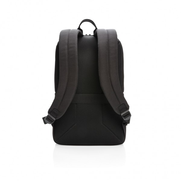 Swiss Peak AWARE™ RFID und USB A-Laptop-Rucksack, schwarz
