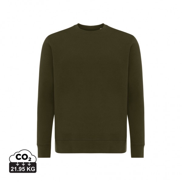 IQONIQ Etosha Lightweight Sweater aus recycelter Baumwolle, khaki M