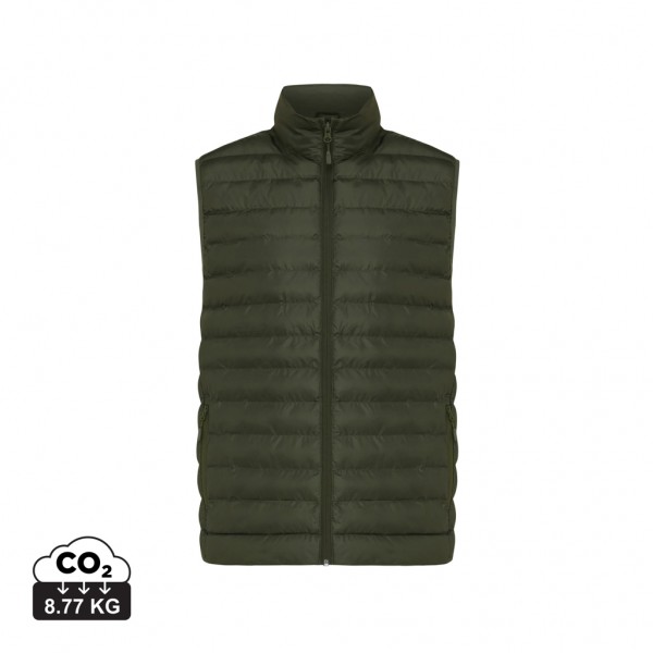 IQONIQ Meru Herren Bodywarmer aus recyceltem Polyester, khaki XXXL
