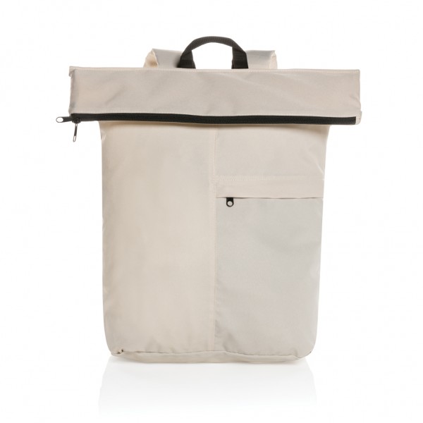 Dillon AWARE™ RPET faltbarer Lightweight-Rucksack, off white