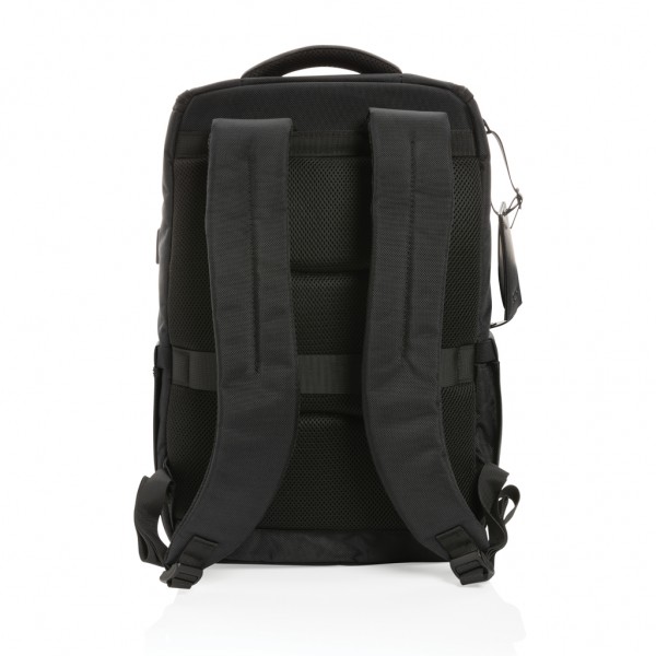 Swiss Peak AWARE™ RPET Voyager 15.6` Laptop Rucksack, schwarz