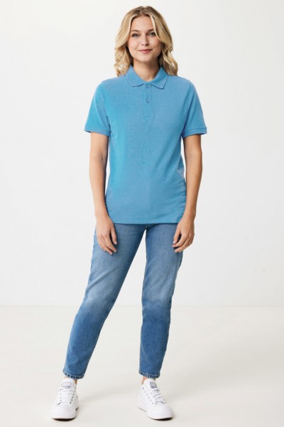 IQONIQ Yosemite Piqué-Poloshirt aus recycelter Baumwolle, tranquil blue S