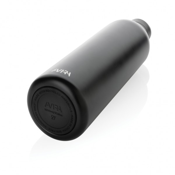 Avira Avior RCS recycelte Stainless-Steel Flasche 1L, schwarz