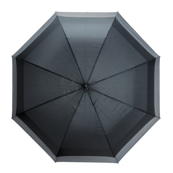 Swiss Peak AWARE™ 23` bis 27` erweiterbarer Regenschirm, schwarz