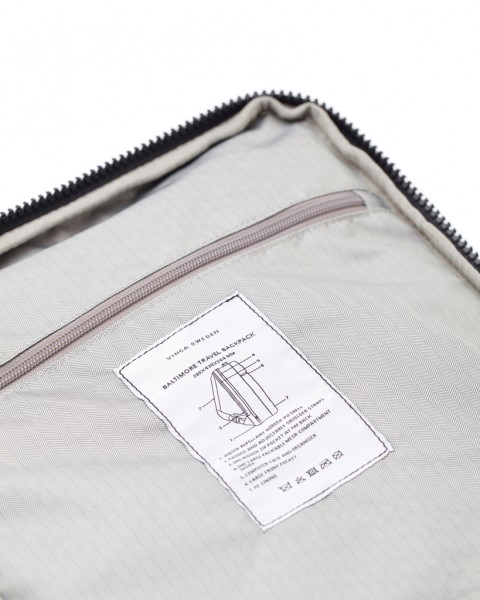 VINGA Baltimore Travel Rucksack, navy blau