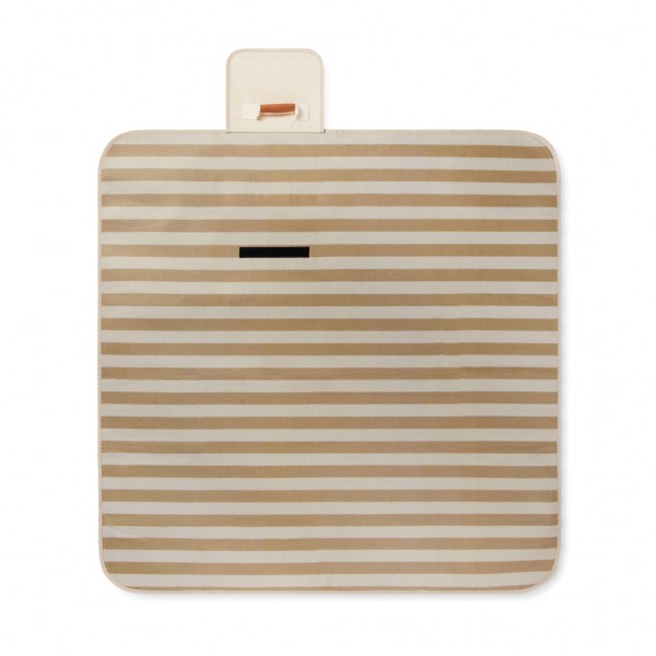 VINGA Alba GRS rPET kleine Picknickdecke, braun