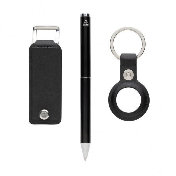 Swiss Peak Tula 3-tlg. Set aus RCS rec. Materialien, schwarz