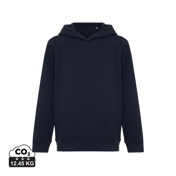 IQONIQ Yengo KidsHoodie mit Seitentaschen aus rec. Baumwolle, navy blau 34