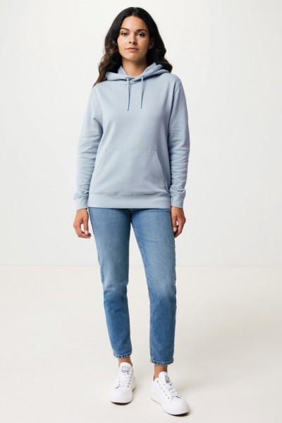 IQONIQ Rila Lightweight Hoodie aus recycelter Baumwolle, sky blue S