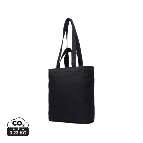 VINGA Hilo AWARE™ Tasche mit Reißverschluss aus rec. Canvas, schwarz