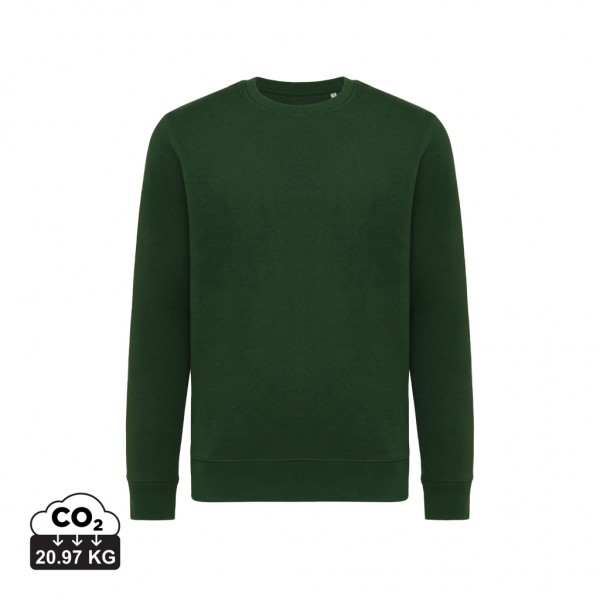 IQONIQ Etosha Lightweight Sweater aus recycelter Baumwolle, forest green XL